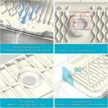 Tapete De Silicona Para Fregadero De Cocina Protector Contra Salpicaduras De Agua Para Grifo De Fregadero - Blanco - View 8