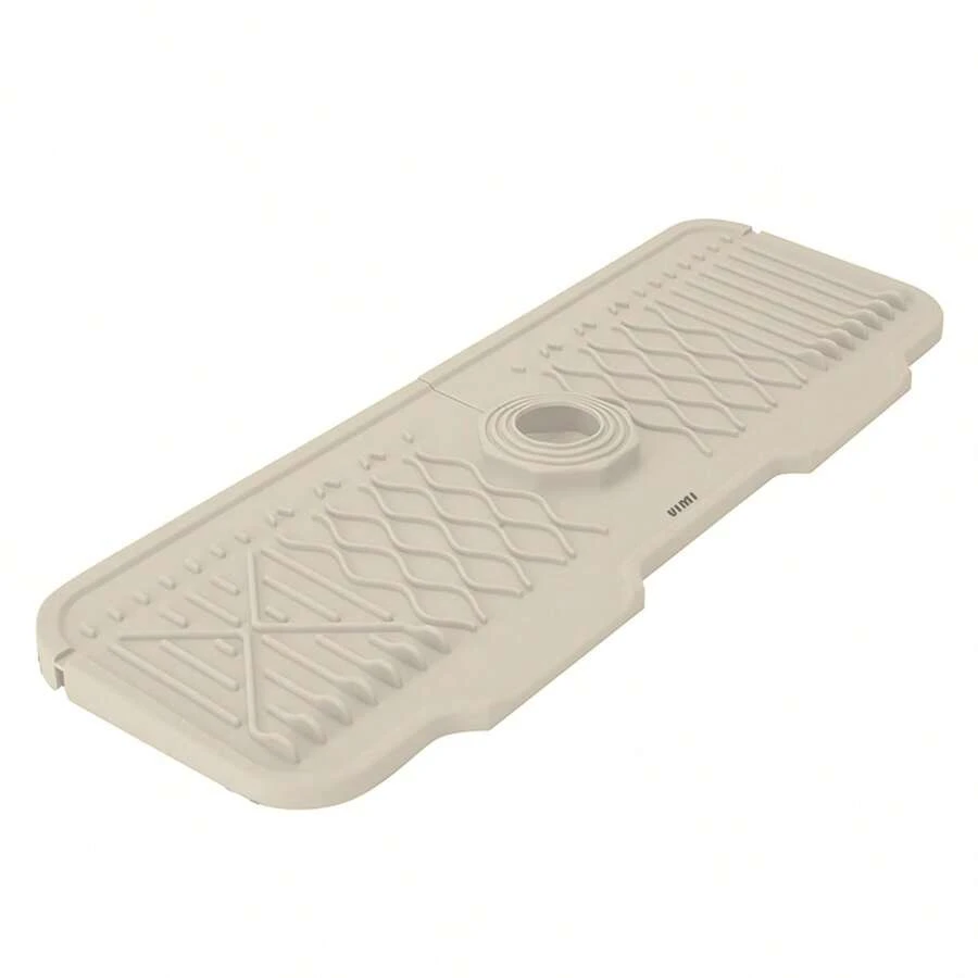 Tapete De Silicona Para Fregadero De Cocina Protector Contra Salpicaduras De Agua Para Grifo De Fregadero - Blanco - View 1