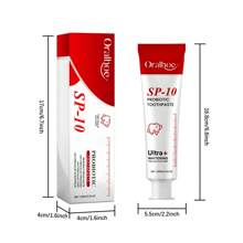 Kem đánh răng Probiotic ORALHOE - Làm sạch nhẹ nhàng và bảo vệ răng khỏi vết bẩn, Kem đánh răng chăm sóc răng miệng - 120g - Xem 11