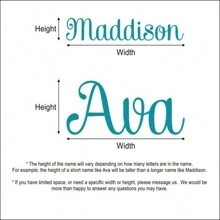 Decal dán tường tên tùy chỉnh Decal tên cá nhân cho tường Decal vinyl chữ lồng Decal tên trẻ em Decal phòng ngủ bé gái Decal tên tùy chỉnh Quà tặng sinh nhật Tốt nghiệp, Đa chức năng, Nhanh khô, Chống nấm mốc, Có thể tái sử dụng, Trang trí, Dễ thương, Phong cách, Tinh tế, Đáng yêu, Gọn gàng, Chất lượng cao, Hiện đại, Tùy chỉnh, Cá nhân hóa, Độc đáo, Quà tặng lý tưởng cho anh ấy, Quà tặng lý tưởng cho cô ấy, Cô ấy, Bạn gái, Bố, Bạn trai, Gia đình, Mẹ, Bạn bè, Con trai, Con gái, Nhà bếp, Phòng ăn, Phòng tắm, Phòng khách, Phòng ngủ, Trường học, Văn phòng, Phòng trà, Nhà, Vườn, In đồ họa, Lịch lễ hội - Nhiều màu - Xem 2