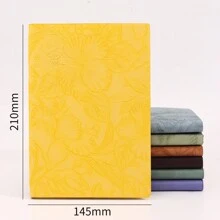 1 Stück A5 Größe Vintage Prägung Notizbuch, einfaches & elegantes Tagebuch/Notizbuch für Büro, Geschäft, Studenten, Schule Verwendung, Schulmaterial