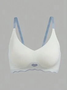 1 Áo ngực không đường may Áo ngực nâng ngực cho nữ Áo ngực không gọng cho nữ không có gọng Áo lót hở lưng dây mảnh chống chảy xệ thoải mái Mềm mại và thân thiện với da - Nhiều màu - Xem 5