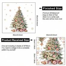 Miếng dán tường hình ngôi sao cây thông Noel xanh năm mới Miếng dán trang trí Giáng sinh Miếng dán tường trang trí phòng khách - Nhiều màu - Xem 8