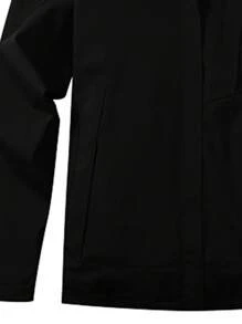 Outdoor Damen Softshell Jacke, 3-in-1 abnehmbare thermisch gefütterte Camping Wandern Reise Mantel, Frühling Herbst Winter - Schwarz - Übersicht 4