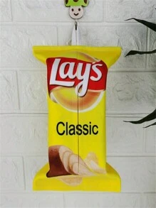 1 件创意薯片形纸巾盒、布艺纸巾架、壁挂式餐巾纸分配器，适用于客厅、餐厅、卧室 - 彩色 - 查看 19