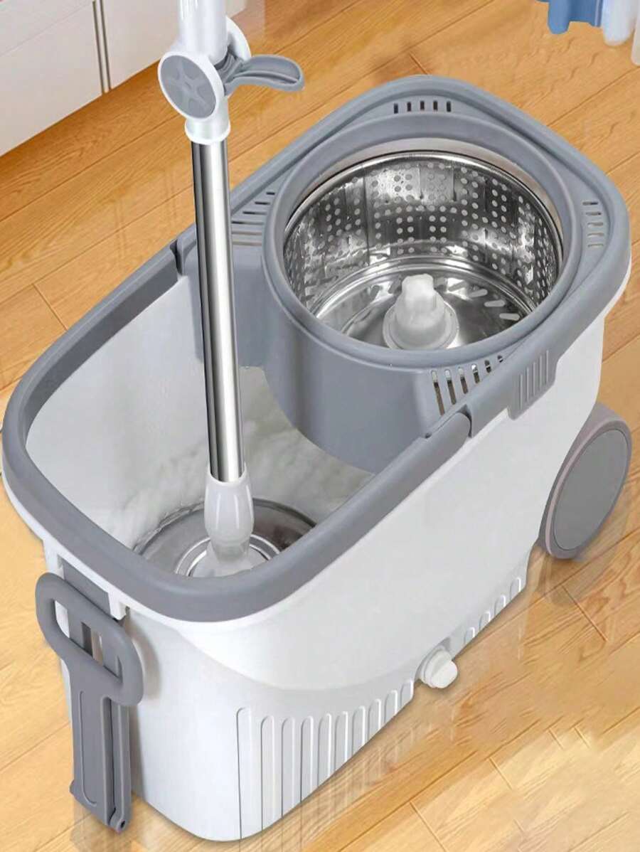 Trapeador mágico 360° spin mop: Limpieza profunda sin esfuerzo. - Blanco - Ver 1