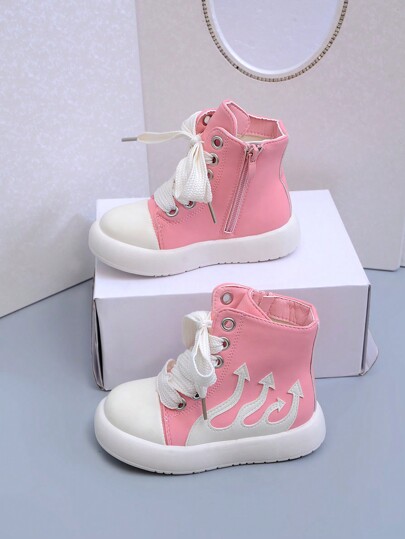 Classic Fashion Cute Versatile New Design Girls/Kids Unisex Boots, Ultra-Light Soft Sole Wear-Resistant Non-Slip Waterproof Leather Mid-Calf Boots, Casual Shoes