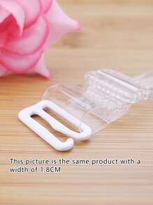 4 件女士透明隐形防滑胸罩肩带、细肩带内衣配件 - 彩色 - 查看 5