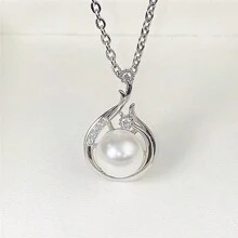 1pc Exquisite Faux Pearl Teardrop Shaped Pendant, Fashionable Design, Valentine's Day Gift Valentines,Mom,Mother,Mother's Day,Gift