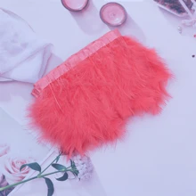 1 米/件手工火鸡羽毛头饰、节日派对装饰悬挂道具、化妆舞会、舞台表演服装配饰、DIY 工艺用品