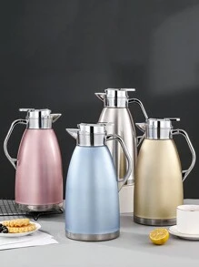 1 件不锈钢咖啡壶双层保温茶壶真空瓶适用于家庭酒店餐厅多功能水壶返校 - 2300ml - 查看 4