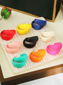 9 Paires De Boucles D'oreilles En Résine Multicolores En Forme De Triangle Pour Soirées, Occasions Décontractées Ou Vacances Pour Les Filles