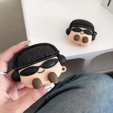 Super Cool Cartoon Cute Design Silicone Case For New Gen AirPods 4 /AirPods 3/AirPods 2, Protective Cover Compatible With Apple Wireless Earphones