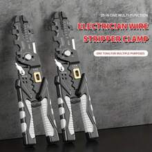 1PC 25 In One Electrician Special Multi-Functional New Wire Stripper Splicer Wire Winding, Wire Cutting, Wire Stripping And Wire Pressing Pliers - Multicolor - View 11