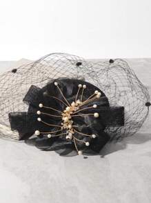 优雅宽边迷人帽子，适合女士，大蝴蝶结，正式场合，肯塔基帽，女士婚礼，新娘鸡尾酒，茶会礼服，平顶软呢帽 - 1038 - 查看 11