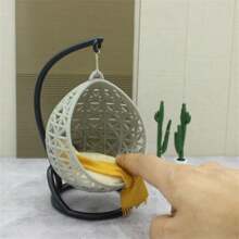 1pc 1:30/1:20/1:15/1:12 DIY Hanging Basket Decor, Miniature Furniture Hanging Basket Ornament, DIY Sandbox Model Building Material Hanging Chair, Decoration House Hanging Basket, Decoration House Furniture, Play House Furniture Best Gifts Birthday