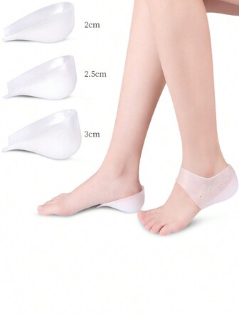 4 件内增高保护套隐形不累脚柔软高弹舒适贴合减震休闲运动