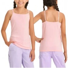 Girl's Single & Multi-Item Pack Of Randomly Assorted Cami Style Tank Tops - 3 Pack Randomly Selected - View 4