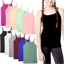Girl's Single & Multi-Item Pack Of Randomly Assorted Cami Style Tank Tops - 3 Pack Randomly Selected - View 7
