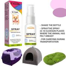 1pc Anti-Stress Relief Spray To Calm And Soothe Cats, Cat Anxiety Relieve Pee Spray - Multicolor - View 3
