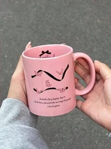 1 cốc cà phê bằng gốm sứ phong cách bướm và ruy băng, cốc gốm đa chức năng 11oz, lý tưởng để đựng nước trái cây, sữa, cà phê - Quà tặng sinh nhật và ngày lễ hoàn hảo cho gia đình, quà tặng cho anh ấy, cốc vui nhộn, thích hợp làm cốc cà phê trà chiều tại văn phòng, thích hợp làm cốc sữa ăn sáng tại nhà, cốc đựng đồ uống lạnh, cốc, cốc nước, cốc trà sữa, cốc bia, chất liệu gốm sứ có thể tái sử dụng, cũng thích hợp làm quà tặng sáng tạo cho bữa tiệc. - nhiều màu - Xem 1