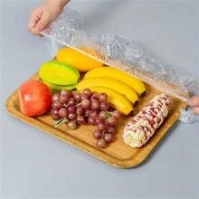 20/50 piezas Cubiertas de plástico transparente para bandejas de alimentos: Adecuado para bandejas de tamaño A+B con dimensiones inferiores a 70 cm/27.6 pulgadas - transparente - Ver 4
