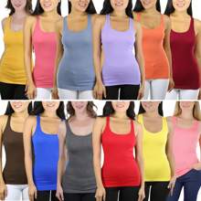 Women's Single & Multi-Item Pack Of Randomly Assorted Racerback Tank Tops - 單項隨機選擇 - 查看 1