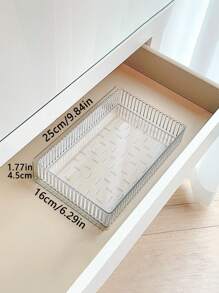 1/5/6/10/11套透明亚克力化妆品收纳盒，抽屉/桌面化妆品收纳盒，多功能化妆品小物品收纳盒，用于化妆品、珠宝和小物品，适用于厨房、卧室、浴室和办公室，也可用于家居装饰、节日装饰、新年装饰、节日礼盒、情人节礼物，适合送给女朋友的礼物。 - 水波紋透明 - 查看 10