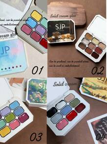 一套Y2K果冻指甲油套装，固体凝胶指甲油调色盘，4/5/9色柔滑乳霜套装，红色和黑色、粉色、绿色，配有美甲刷，持久固体凝胶指甲油，高光泽多色凝胶指甲油，凝胶指甲油颜色，适合情人节美甲、法式美甲、美甲艺术，需要底油和封层，UV凝胶指甲油 - 彩色 - 查看 2