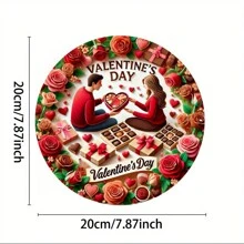Biển kim loại tròn 7,8" X 7,8" - Chống nước và tia UV, Thích hợp để trang trí treo quán cà phê, nhà bếp và quầy bar | Nghệ thuật treo tường bằng kim loại bền và chống phai màu, Phong cách ngẫu nhiên - Nhiều màu - Xem 2