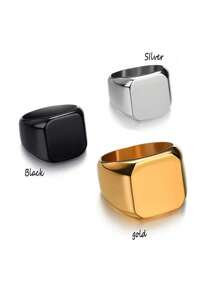 1pc Men's DIY Rings Can Be Customized With Photo Groups. Titanium Steel Material. Valentine's Day Gifts, Special Holiday Commemorative Gifts. Character Commemoration, Couple Ring. Valentines