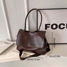 Genuine Leather Satchel For Women Handmade Vintage Top Handle Handbag Retro Cowhide Crossbody Handbags Purse - màu đen - Xem 7