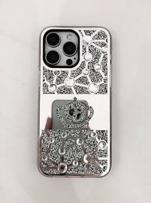 Ốp điện thoại vương miện đính đá sang trọng màu bạc tương thích với iPhone 16 Pro Max/16/16 Pro/16 Plus/15/15 Pro Max/15 Pro/15 Plus/11/12/13/14 Pro Max/XS/XR/11 Pro/11 Pro Max/12 Pro/12 Pro Max/13 Pro/13 Pro Max/14 Pro/14 Pro Max, Thiết kế sáng tạo dành cho phụ nữ, Ốp cứng - Bạc - Xem 5