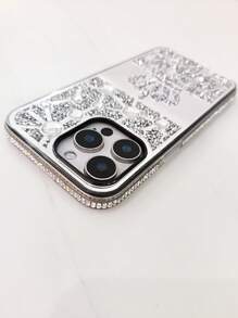 Ốp điện thoại vương miện đính đá sang trọng màu bạc tương thích với iPhone 16 Pro Max/16/16 Pro/16 Plus/15/15 Pro Max/15 Pro/15 Plus/11/12/13/14 Pro Max/XS/XR/11 Pro/11 Pro Max/12 Pro/12 Pro Max/13 Pro/13 Pro Max/14 Pro/14 Pro Max, Thiết kế sáng tạo dành cho phụ nữ, Ốp cứng - Bạc - Xem 4