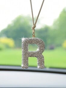 1 件白色粘土字母形汽车内饰挂饰 - 均碼 - 查看 12