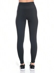 LEGGINGS WITH DETAILS AND CUTOUTS FITNESS GYM - màu đen - Xem 3