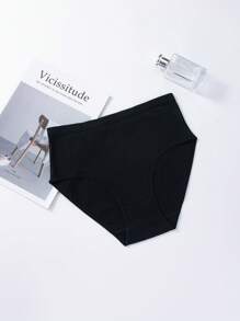 8 条装纯色罗纹针织三角裤