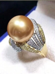 1 Chiếc nhẫn Cubic Zirconia tuyệt đẹp dành cho phụ nữ dùng trong tiệc cưới, tiệc đính hôn, quà tặng ngày lễ tình nhân, mẹ, mẹ, ngày của mẹ, quà tặng - 1 # - Xem 4