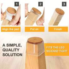 4/8/16/36 قطعة من واقيات أرضية الساق المصنوعة من السيليكون مع وسادات مشطوف - أغطية كراسي خالية من الخدش، سلايدر أثاث، انزلاق سهل، ضوضاء-Re - تناسب الاستخدام المنزلي والمكتبي. (بني فاتح)