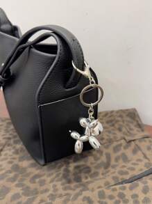 HXXOOS 1 Peça Pingente de Metal Estilo Ins de Moda Feminina Y2K, Pingente de Chaveiro de Metal Prateado para Bolsa, Mochila, Carro, Adequado para Mulheres, Profissionais de Colarinho Branco, Senhoras, Mulheres, Meninas - Use este pingente para realçar o estilo da sua bolsa