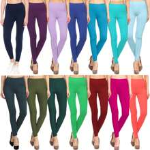 Women's Single & Multi-Item Pack Of Randomly Assorted Cotton Leggings - 2 件裝隨機挑選 - 查看 6