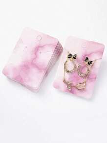 30 件珠宝收纳卡，适用于耳环、项链（颜色和图案随机）返校季