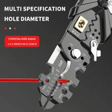 1PC 25 In One Electrician Special Multi-Functional New Wire Stripper Splicer Wire Winding, Wire Cutting, Wire Stripping And Wire Pressing Pliers - Multicolor - View 5