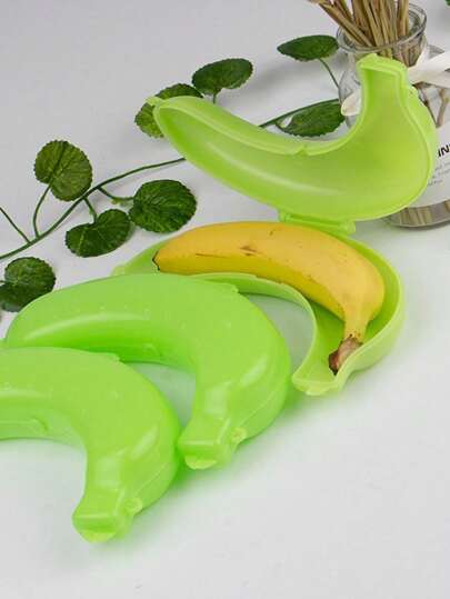 1 件便携式塑料香蕉/番茄/甜椒/柠檬/洋葱/大蒜形状食品保鲜盒