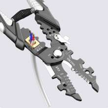 1PC 25 In One Electrician Special Multi-Functional New Wire Stripper Splicer Wire Winding, Wire Cutting, Wire Stripping And Wire Pressing Pliers - Multicolor - View 10