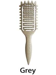 1 件卷发定型刷，新款通风发刷，弧形通风刷，吹干速度更快，适用于卷发，塑造和定型女性卷发