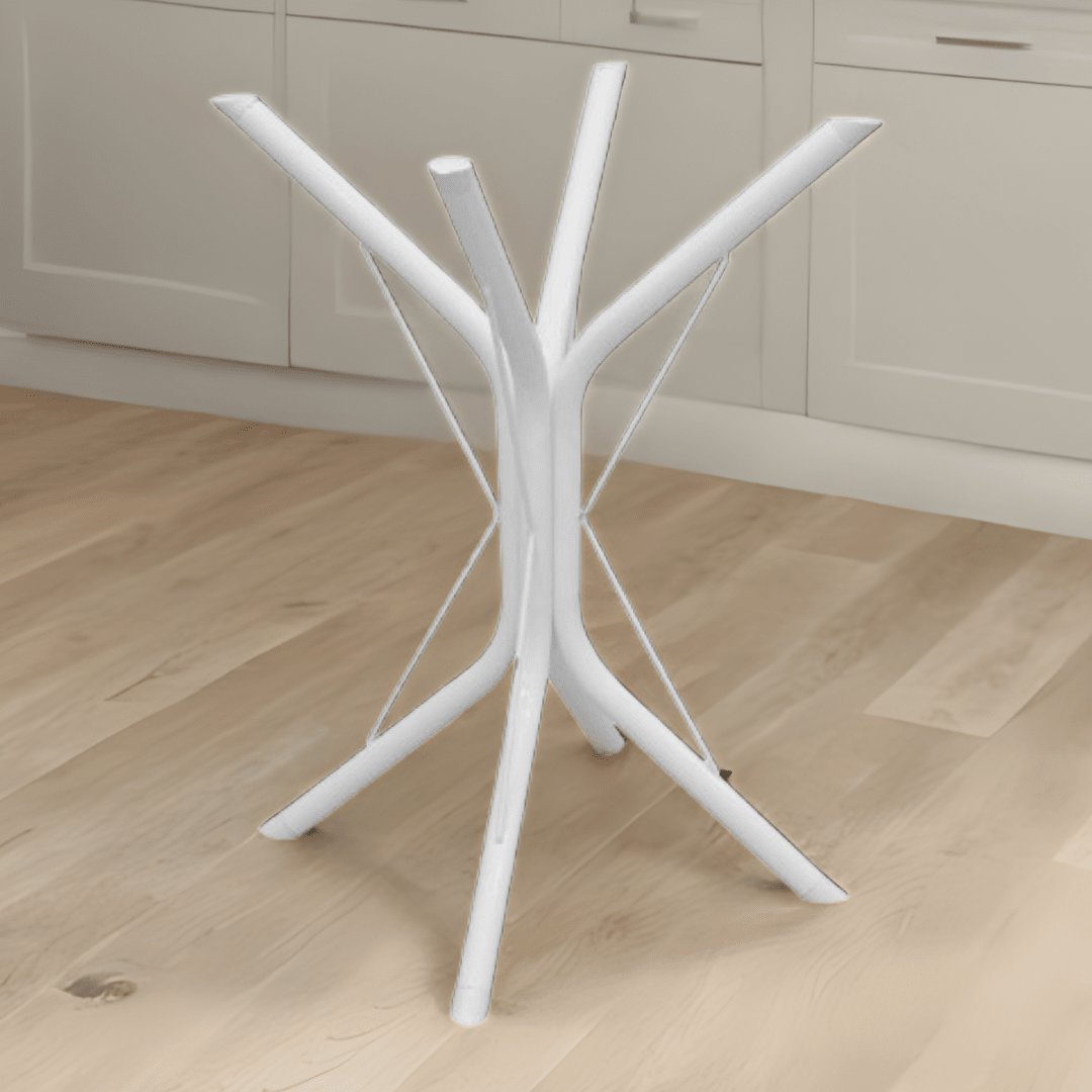 Pé Perna Base de Mesa Redonada Quadrada Tampo até 100cm, Suporta 100kg, Madeira, Vidro, Granito, Mármore, Madeira, Aço Pintura Epóxi, Jantar Restaurante Bistro Refeitório