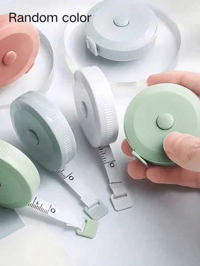 1 Fita Métrica Retrátil Mini e Macia, Régua Flexível para Costura Corporal, Ideal para Perda de Peso, Medição Corporal Médica, Costura, Alfaiataria, etc. Comprimento da Fita: 1,5 m/60 polegadas.