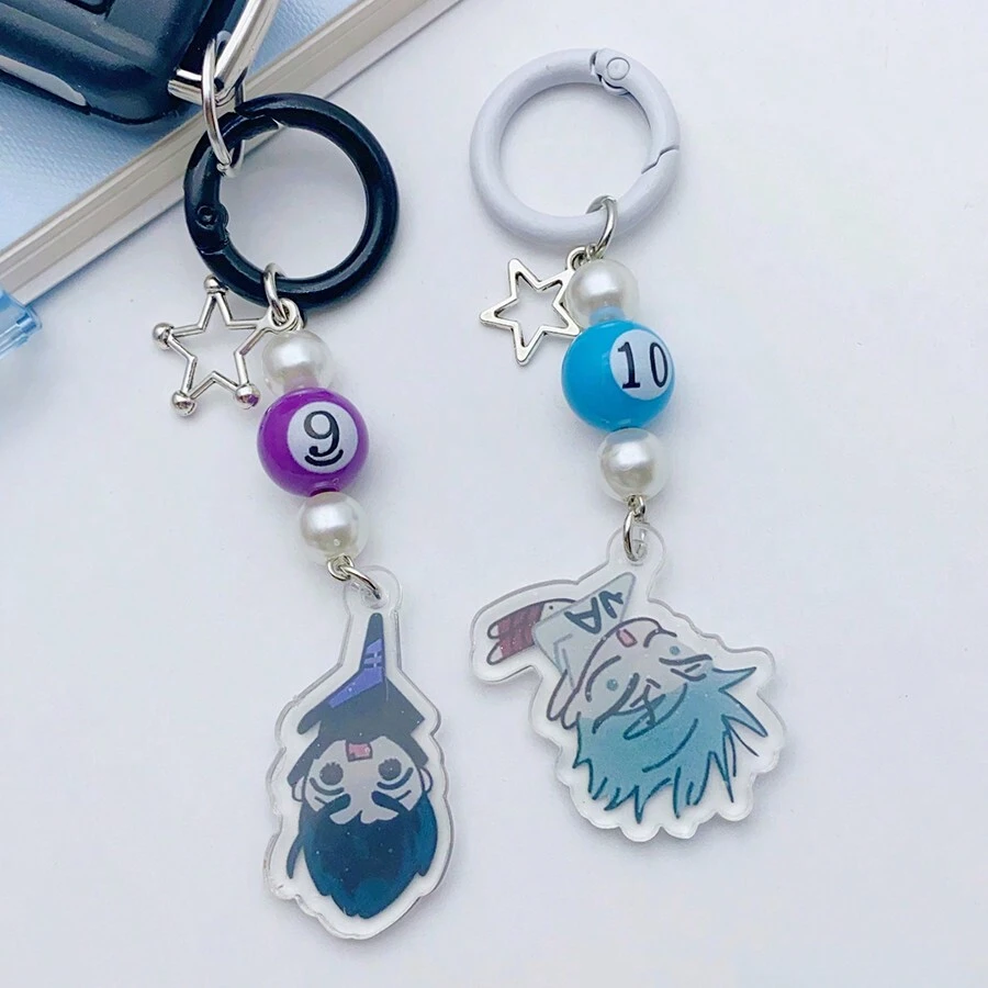 1 cái Khóa màu xanh sáng tạo Anime Nền tảng hạt cườm Vỏ điện thoại Chuỗi Thẻ Sách Dây treo Máy ảnh CCD Móc khóa Acrylic Trang trí túi đa năng Mặt dây chuyền - Nhiều màu - Xem 1