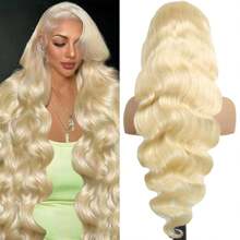 PAZAT 613 13x4 Lace Front Wig Human Hair 200 Density Blonde Body Wave Lace Front Wigs Human Hair Blonde Wig Human Hair 13x4 Lace Frontal Wig 613 Human Hair Wig For Women Short Bob Wigs(8-14inch)